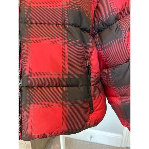 Old Navy | NWT, Buffalo Red/Black Plaid Puffer Jacket | Med - Picture 5 of 13